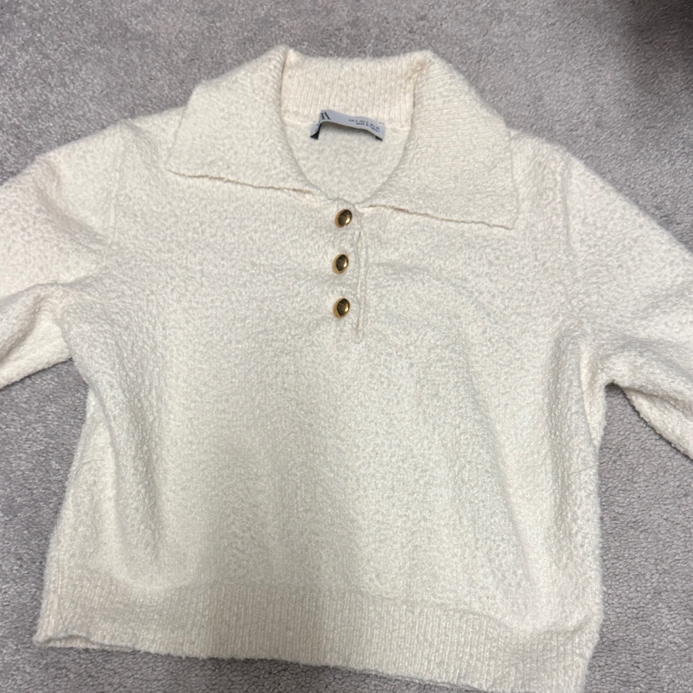 Zara Cream Knit Sweater